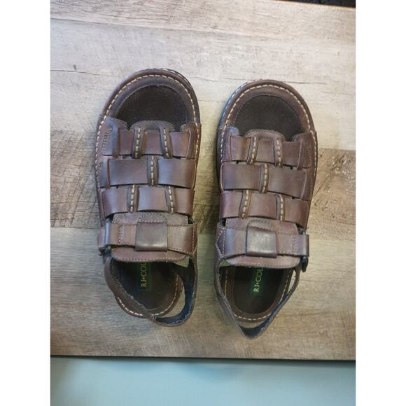 RJ Colt Mens Chunky Fisherman Sandals 12 Open Toe Hook Loop Outdoor Dad 90s main image 4
